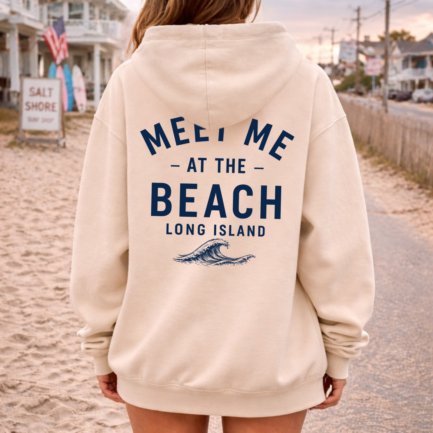 Meet Me at the Beach Varsity – Classic Cotton – Sand | Salt + Shore