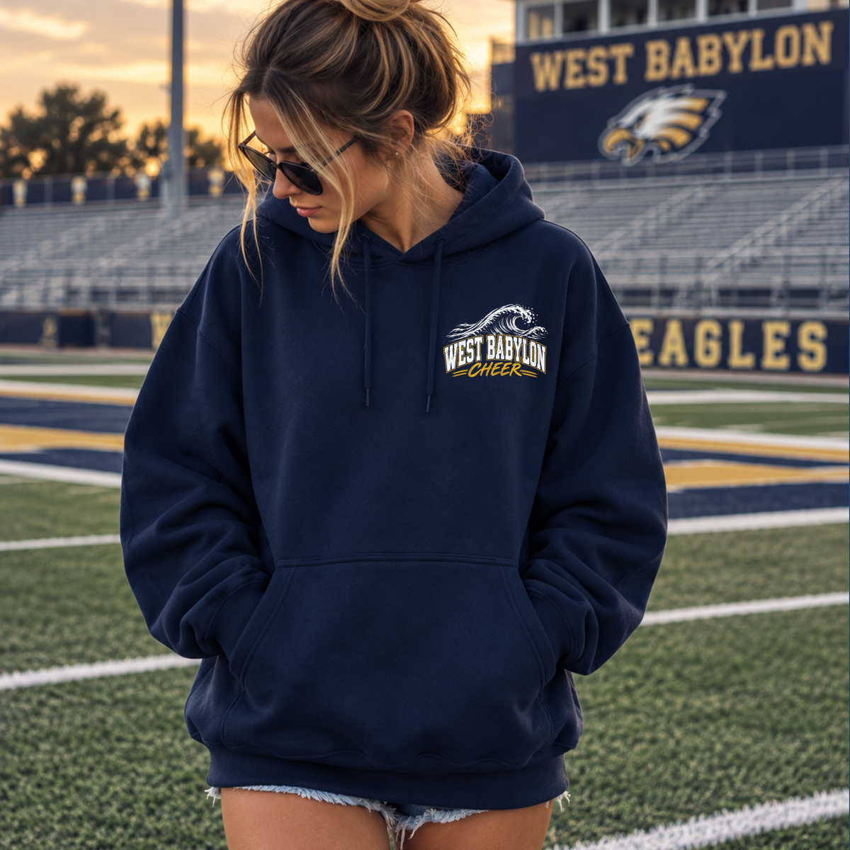 West Babylon Coastal Cheer – Classic Cotton – Navy | West Babylon Cheer | Salt + Shore
