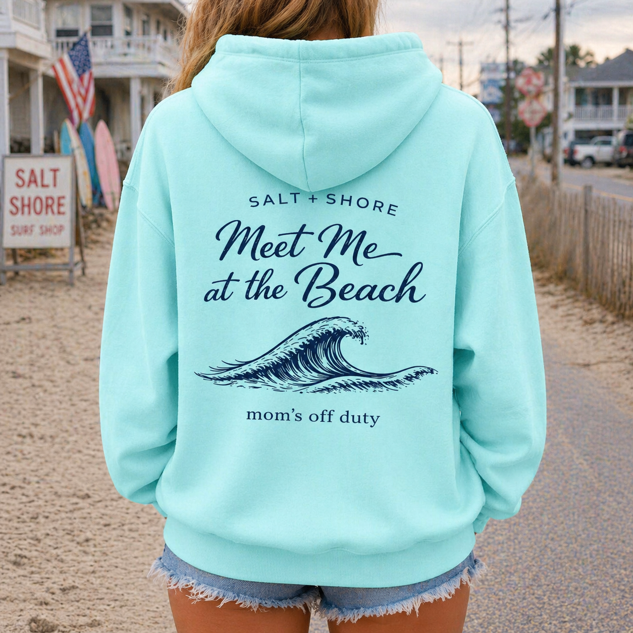 Mom’s Off Duty – Premium Garment-Dyed – Coastal Mint | Salt + Shore