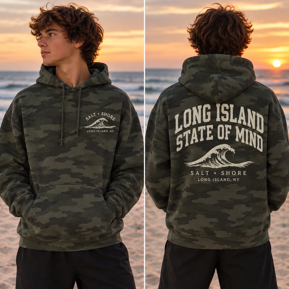 Long Island State of Mind  – Premium Garment-Dyed Heavyweight – Coastal Camo | Salt + Shore