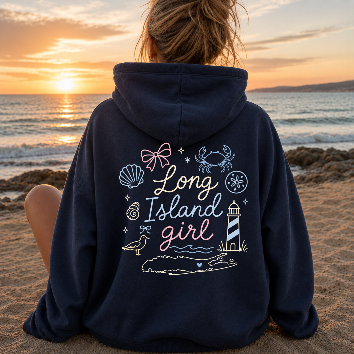 Long Island Girl – Classic Cotton – Navy | Salt + Shore