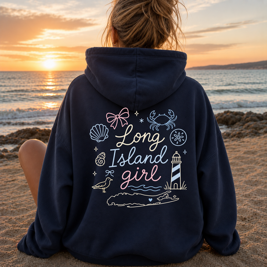Long Island Girl – Classic Cotton – Navy | Salt + Shore