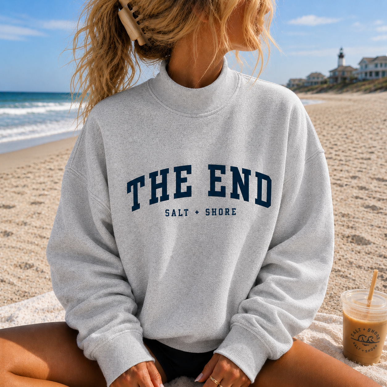 The End – Premium Coastal Mock Neck | Salt + Shore