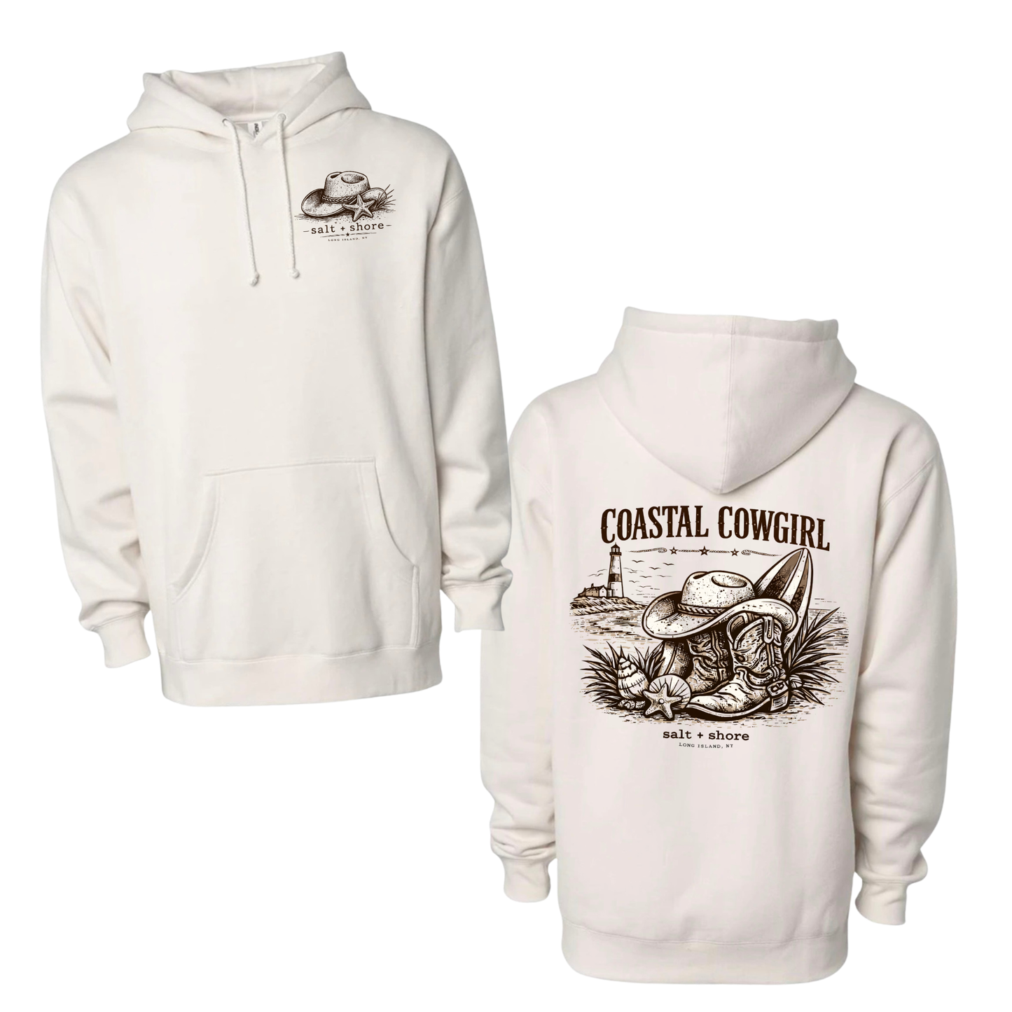 Saltwater Cowgirl – Premium Garment-Dyed – Bone | Salt + Shore