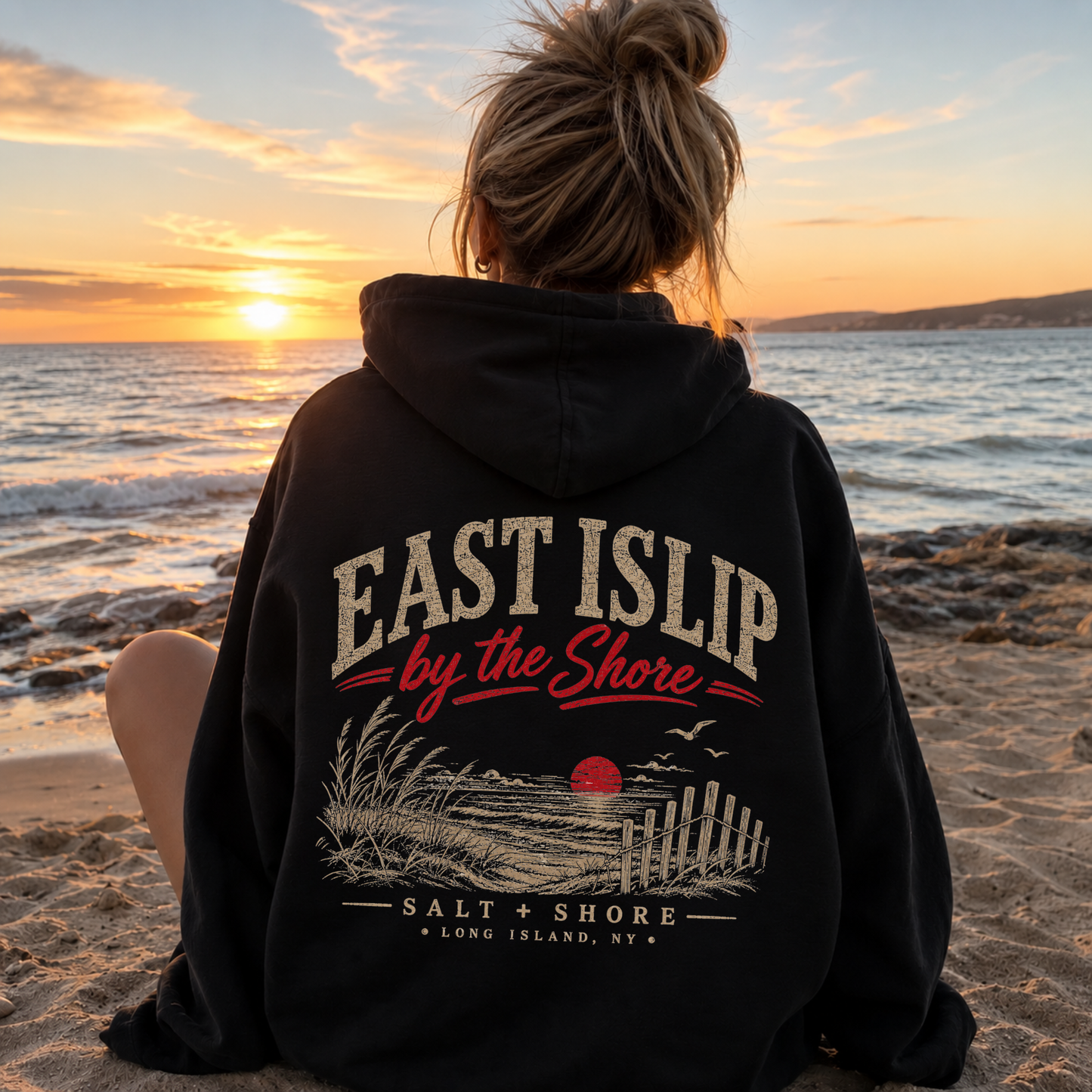East Islip by the Shore  – Classic Cotton – Black | East Islip | Salt + Shore