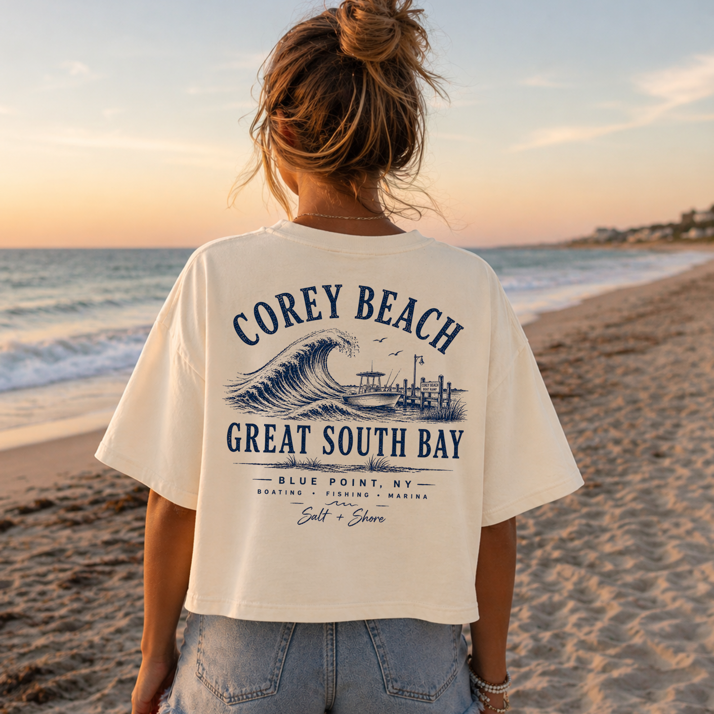 Corey Beach Marina – Premium Garment-Dyed – Bone | BBP Phantoms | Salt + Shore