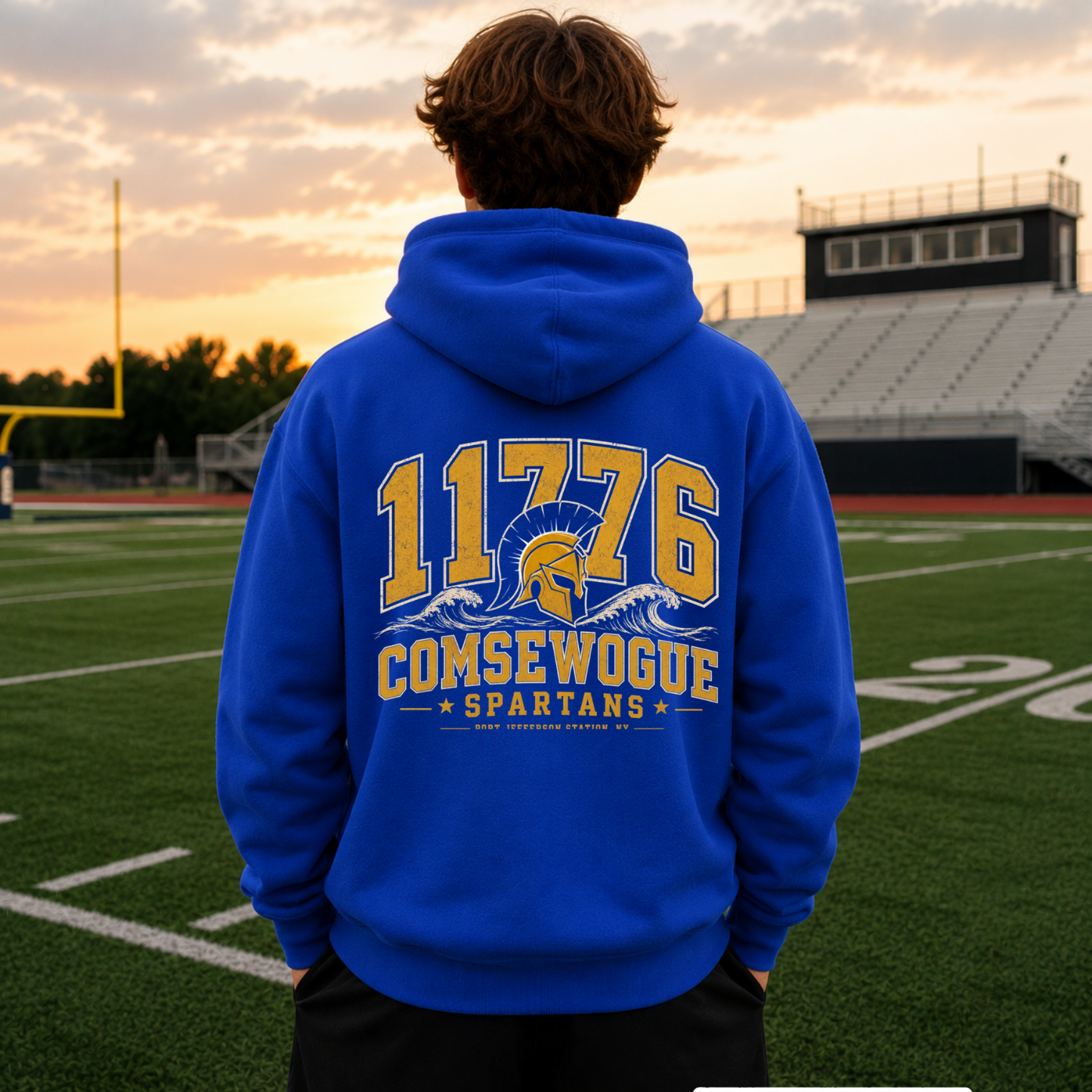 Comsewogue 11776 – Classic Cotton – Deep Water | Comsewogue Football | Salt + Shore