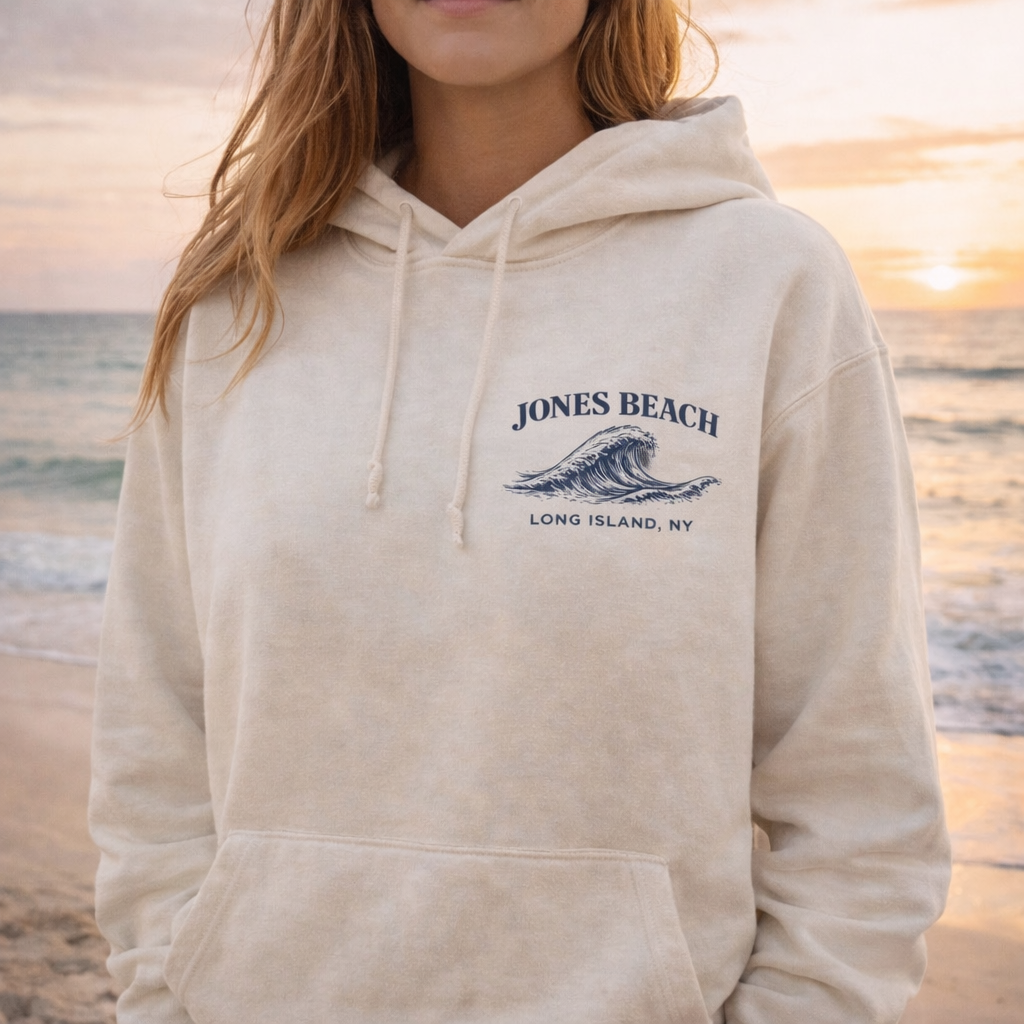 Jones Beach Drift – Premium Garment-Dyed – Bone | Salt + Shore