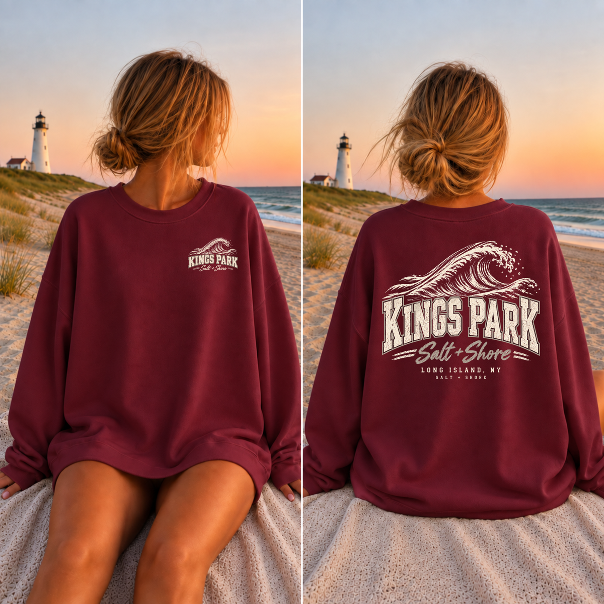 Kings Park Breaker – Premium Garment - Harbor Maroon | Kings Park | Salt + Shore
