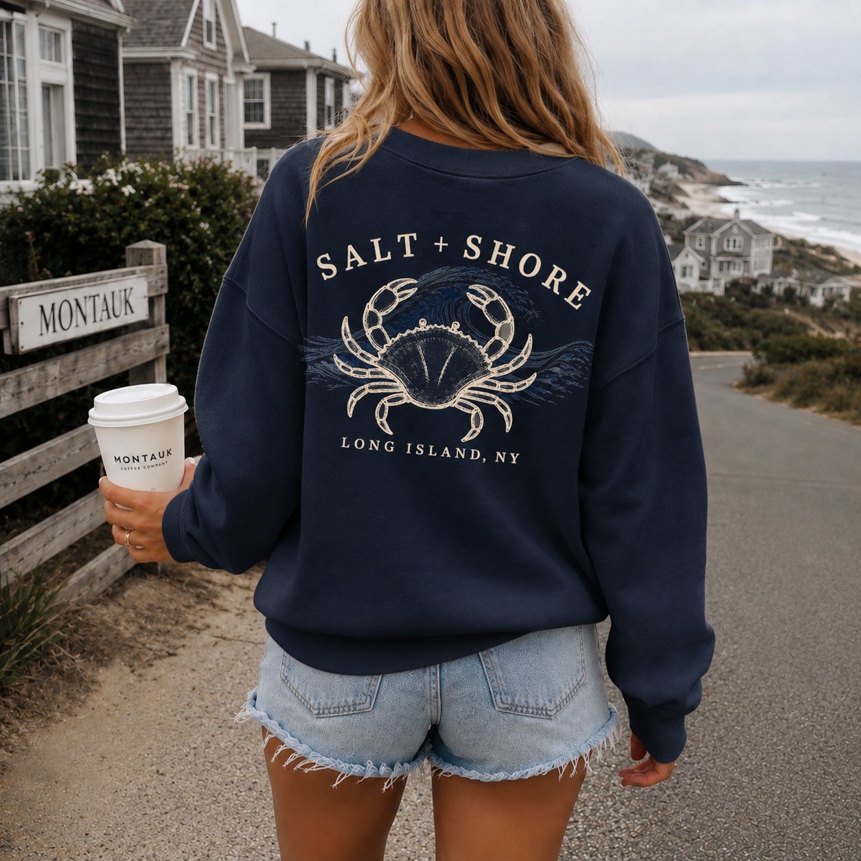Coastal Catch – Premium Garment-Dyed – Washed Navy | Salt + Shore