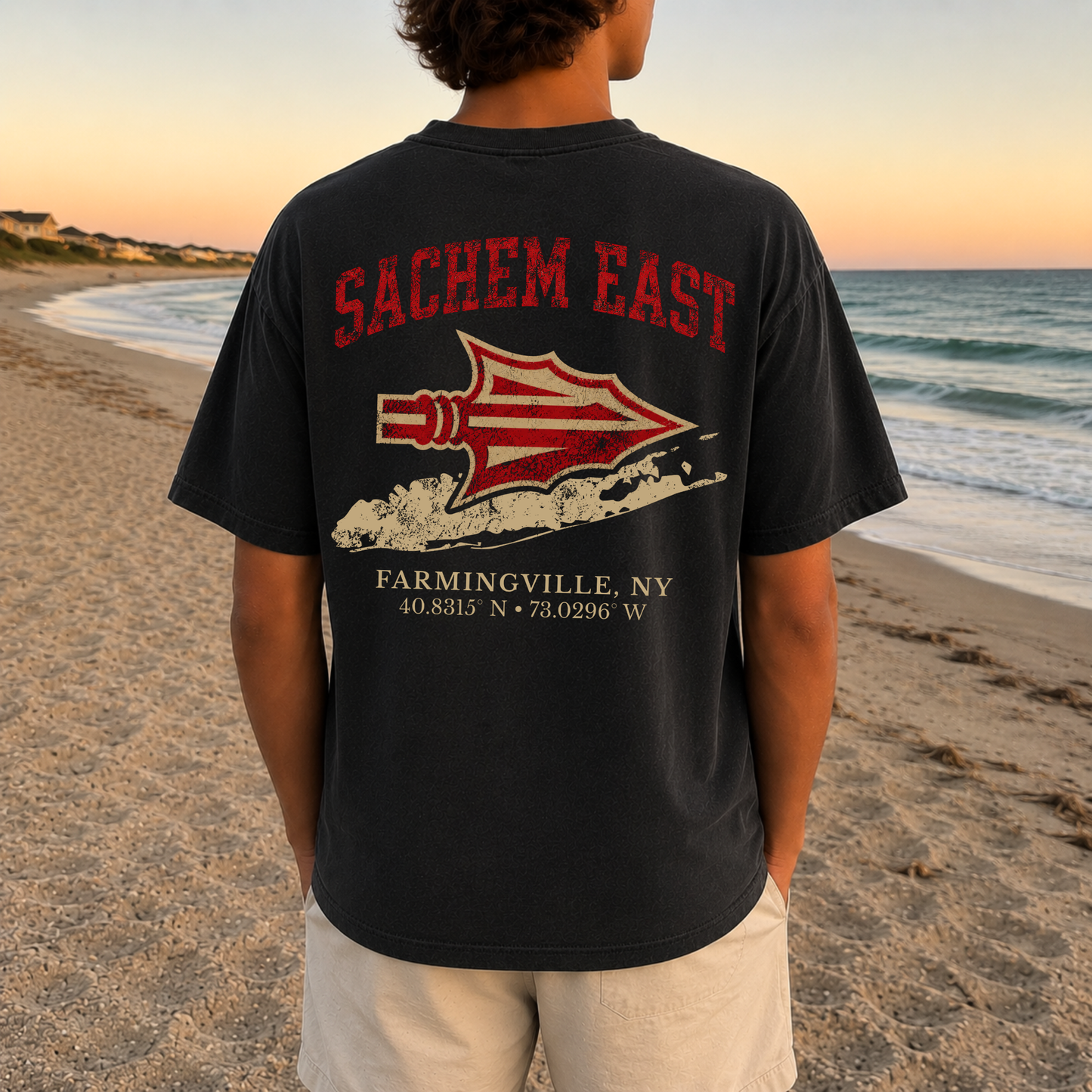 Sachem East – Premium Garment-Dyed – Washed Black | Sachem North Football | Salt + Shore