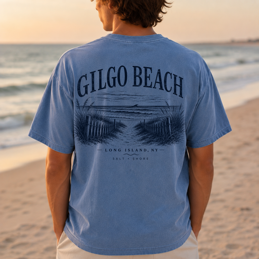 Gilgo Beach – Premium Garment-Dyed – Washed Indigo | Salt + Shore