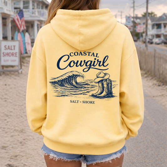 Coastal Cowgirl – Premium Garment-Dyed – Sunwashed Butter | Salt + Shore