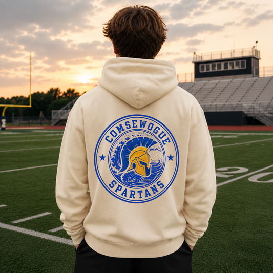 Spartan Coast – Premium Garment-Dyed – Bone | Comsewogue Football | Salt + Shore