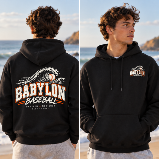 Babylon Baseball Coastal Wave – Classic Cotton – Black | Babylon | Salt + Shore