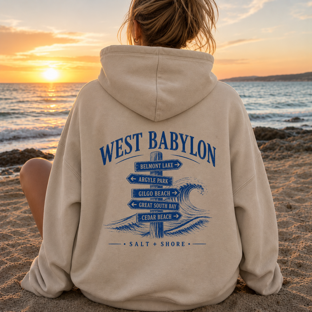 West Babylon Wayfinder – Classic Cotton – Sand | West Babylon Cheer | Salt + Shore