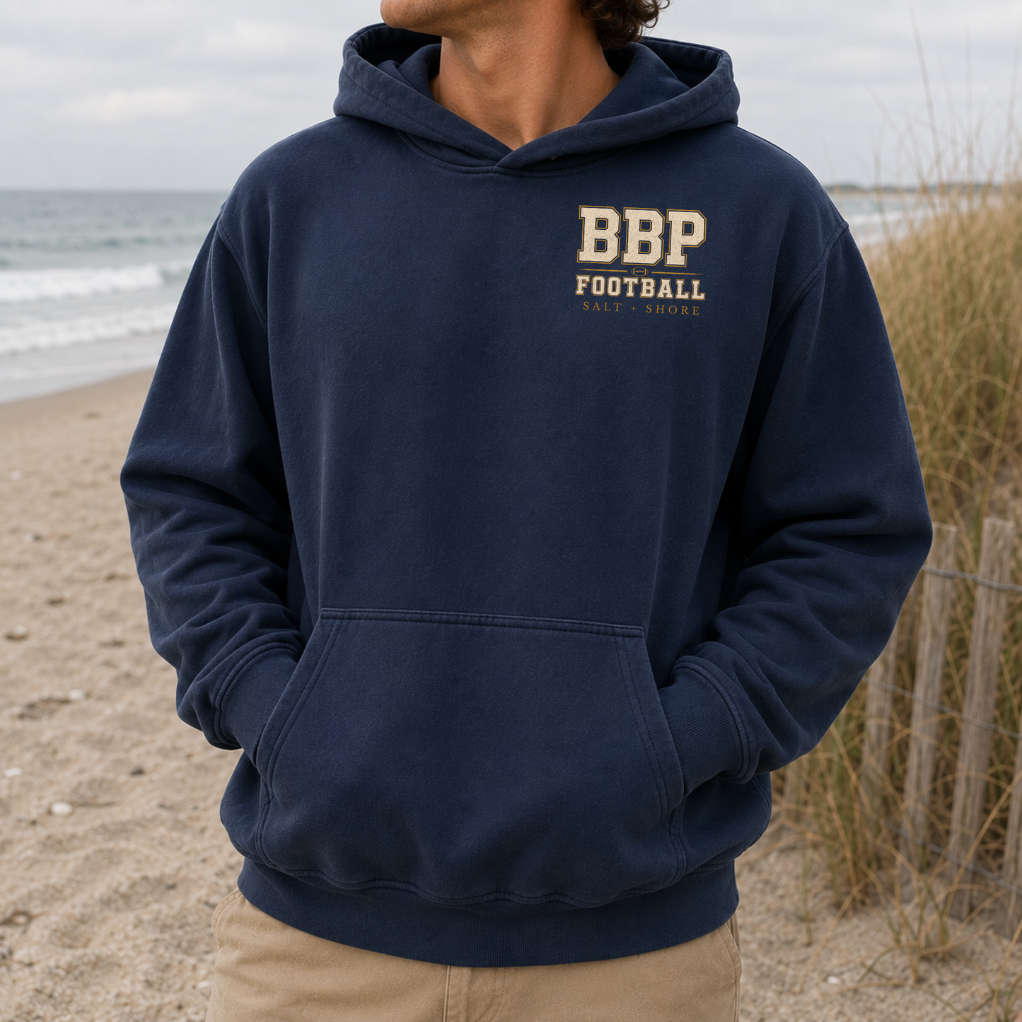 We Are BBP Football – Premium Garment-Dyed – Washed Navy | BBP Phantoms | Salt + Shore