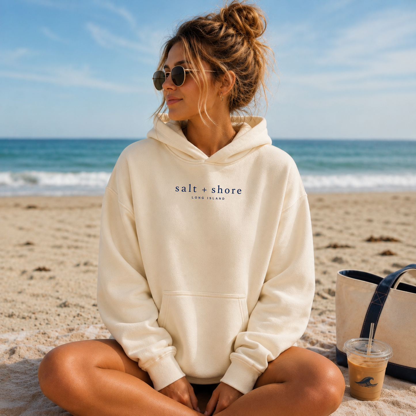 Long Island For The Locals – Premium Garment-Dyed – Bone | Salt + Shore