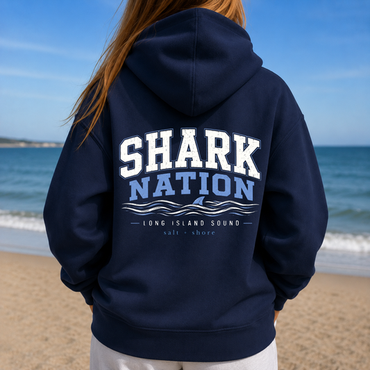 Shark Nation – Classic Cotton – Navy | Sharks Cheer | Salt + Shore