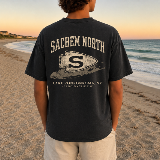 Sachem North – Premium Garment-Dyed – Washed Black | Sachem North Football | Salt + Shore