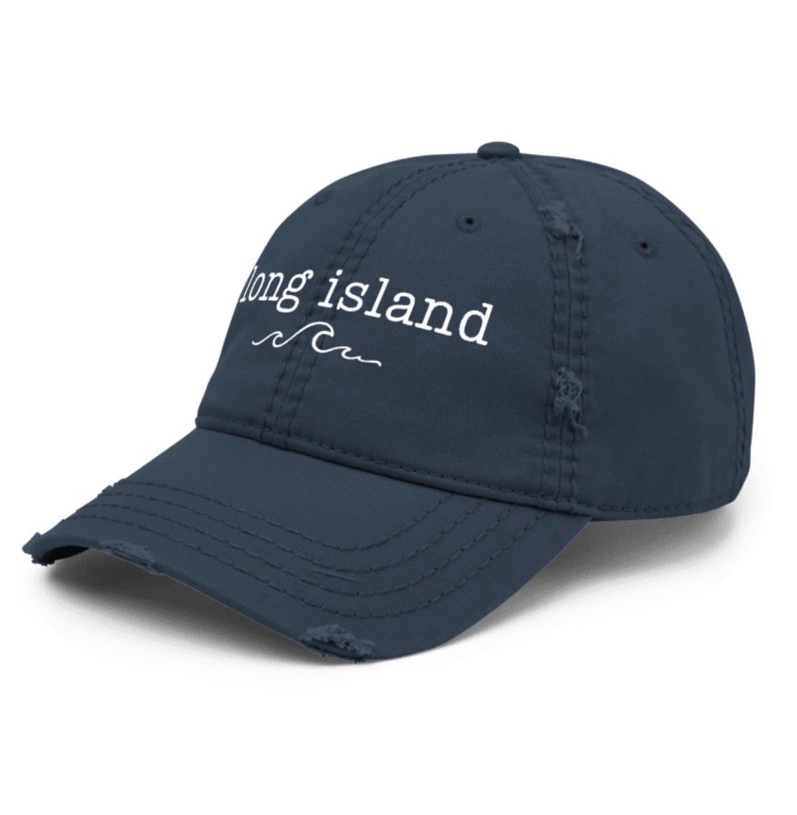 Long Island Embroidered Navy Dad Hat | Salt + Shore