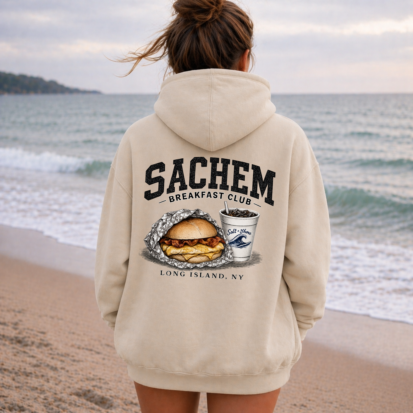 Sachem Breakfast Club – Classic Cotton – Sand | Sachem North Football | Salt + Shore