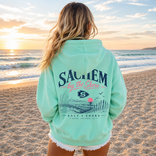 Sachem by the Shore – Premium Garment-Dyed – Coastal Mint | Sachem North Football | Salt + Shore