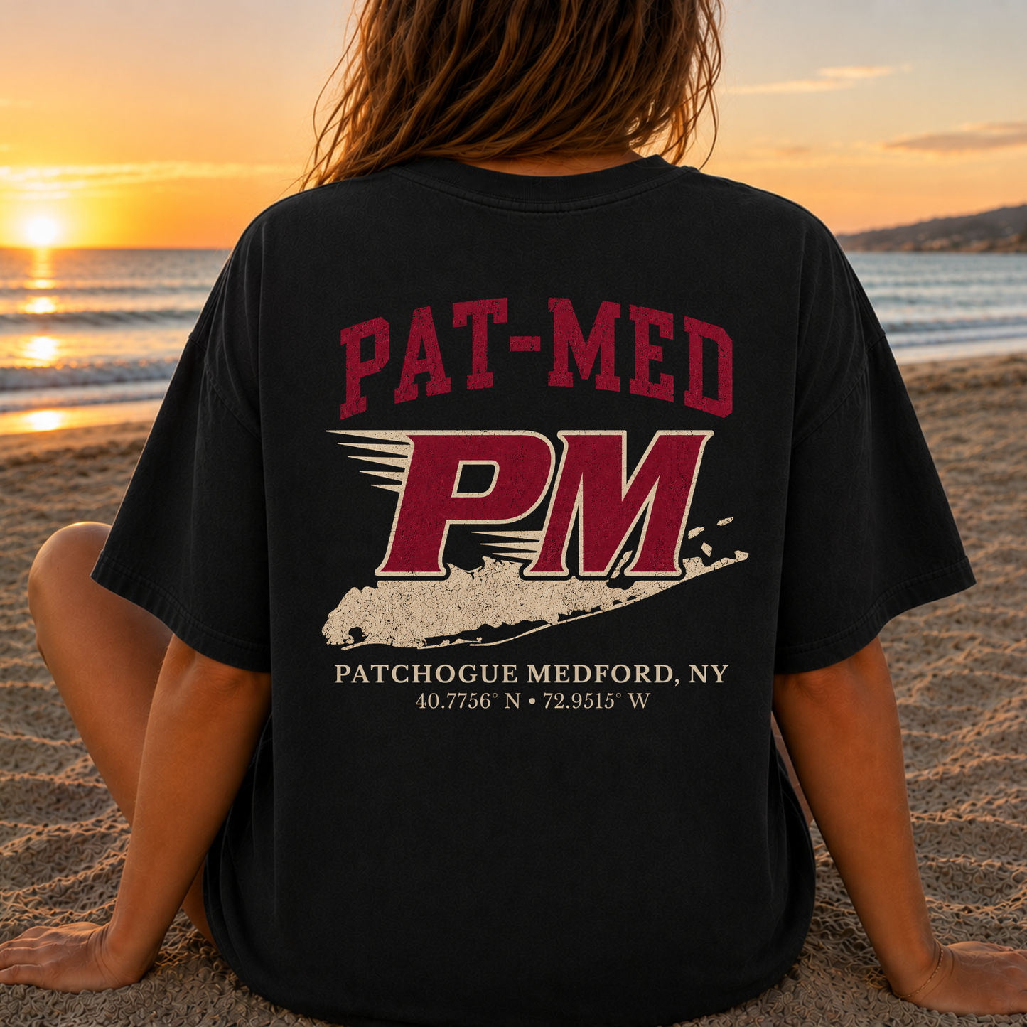 Pat-Med – Premium Garment-Dyed – Washed Black | PM Cheer | Salt + Shore