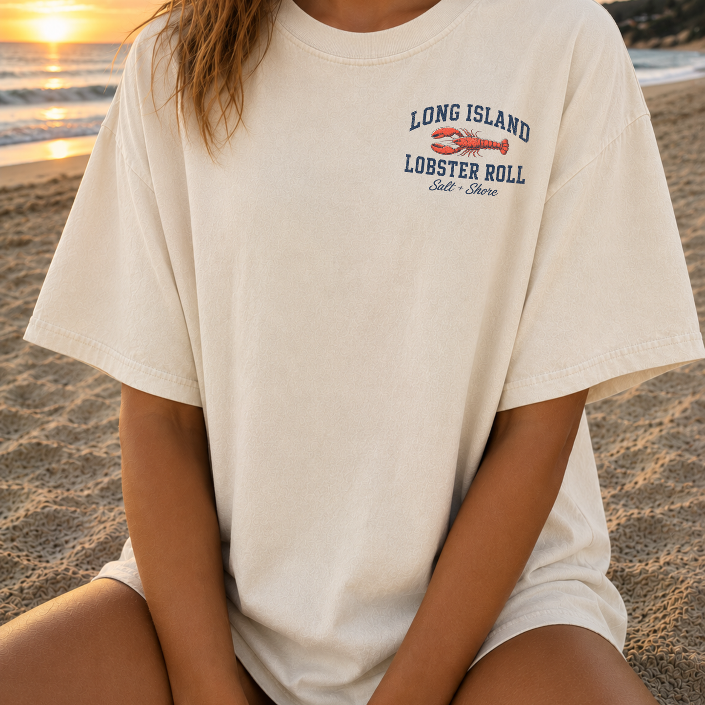 The Long Island Lobster Roll – Premium Garment-Dyed – Bone | Salt + Shore
