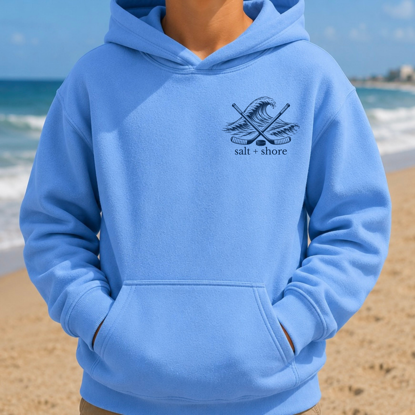 Salt + Shore Hockey - YOUTH – Classic Cotton – C. Blue | Salt + Shore