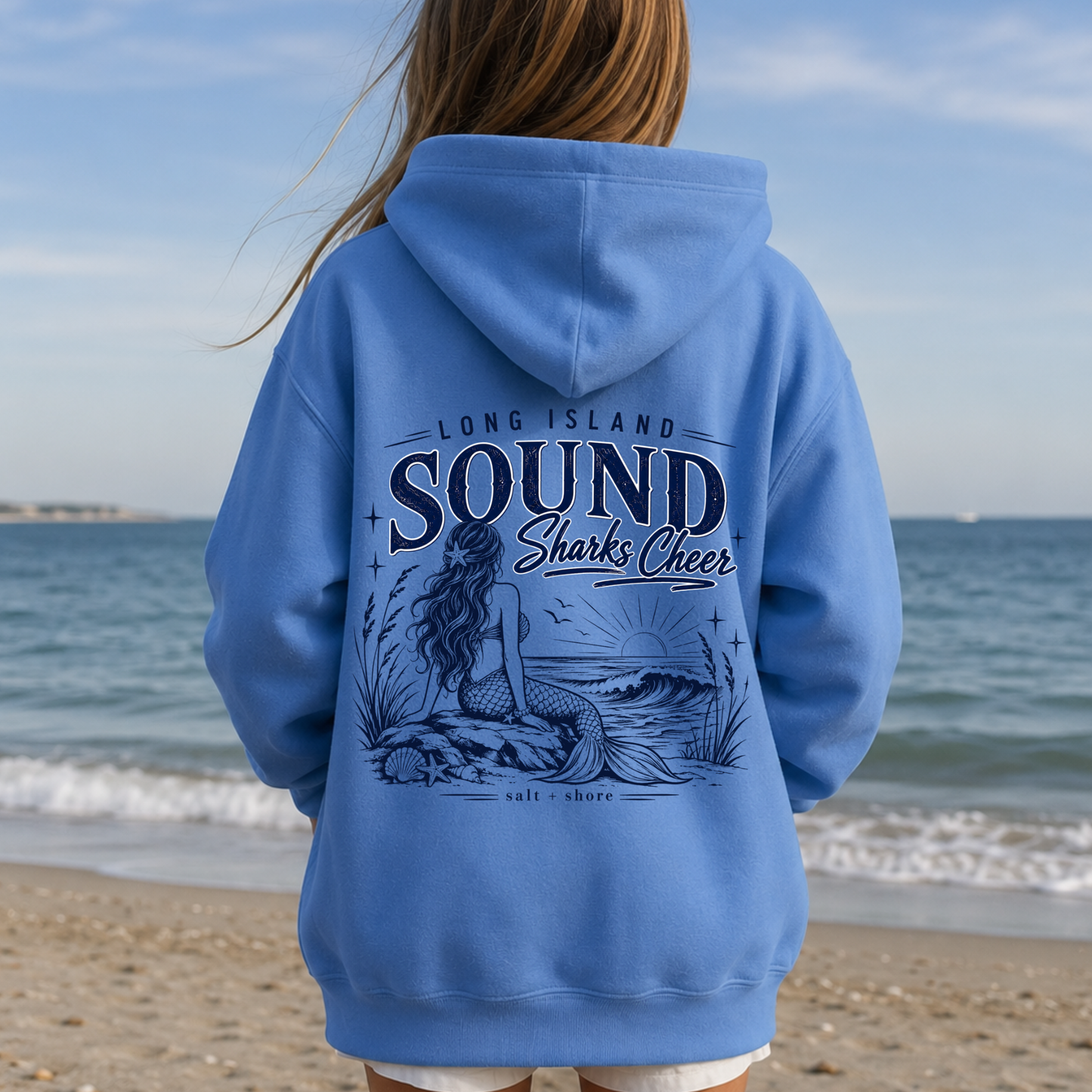 Sharks Cheer: Mermaid Spirit – Classic Cotton – Carolina Blue | Sharks Cheer | Salt + Shore