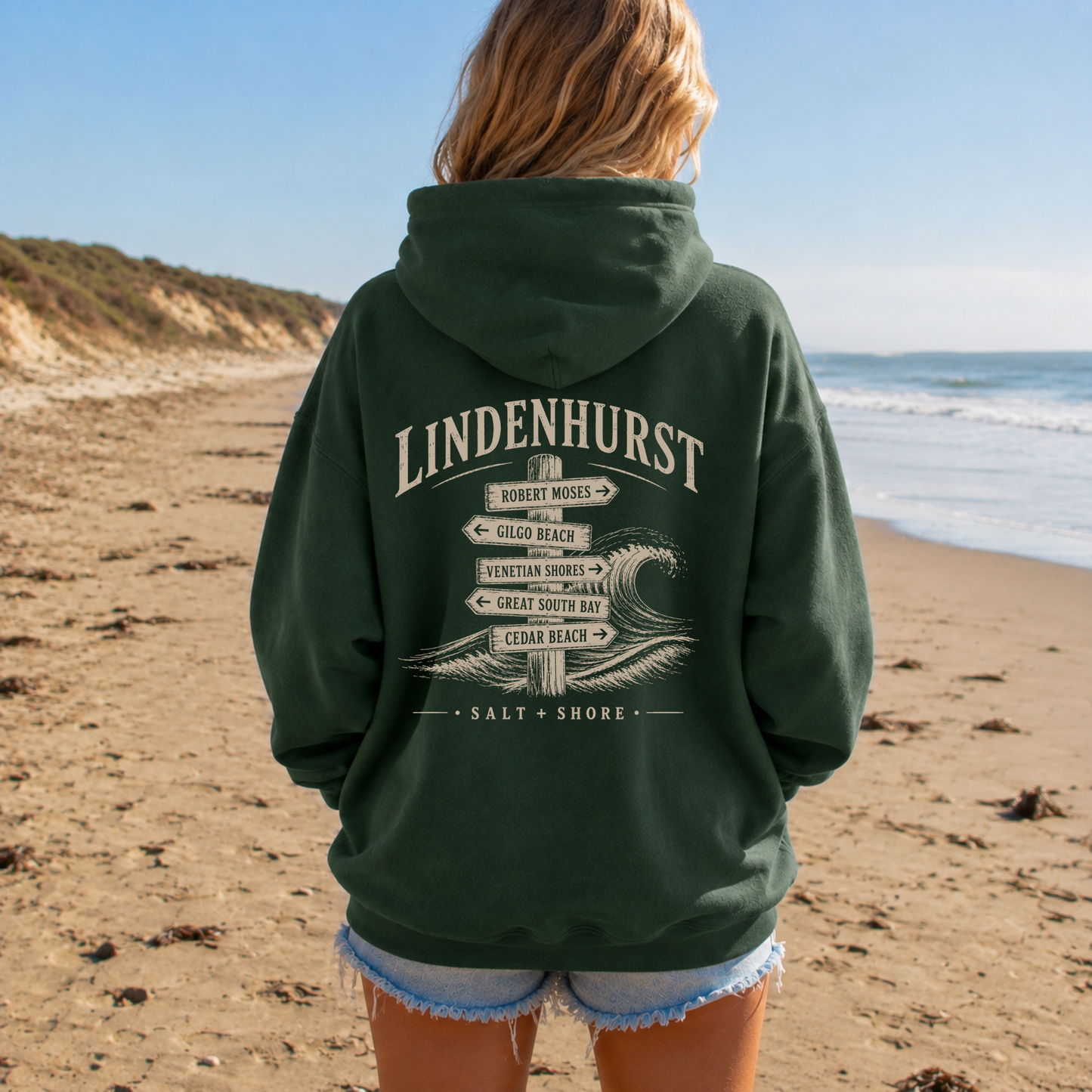 Lindenhurst Wayfinder – Classic Cotton – Dune Pine | Lindenhurst Cheer | Salt + Shore