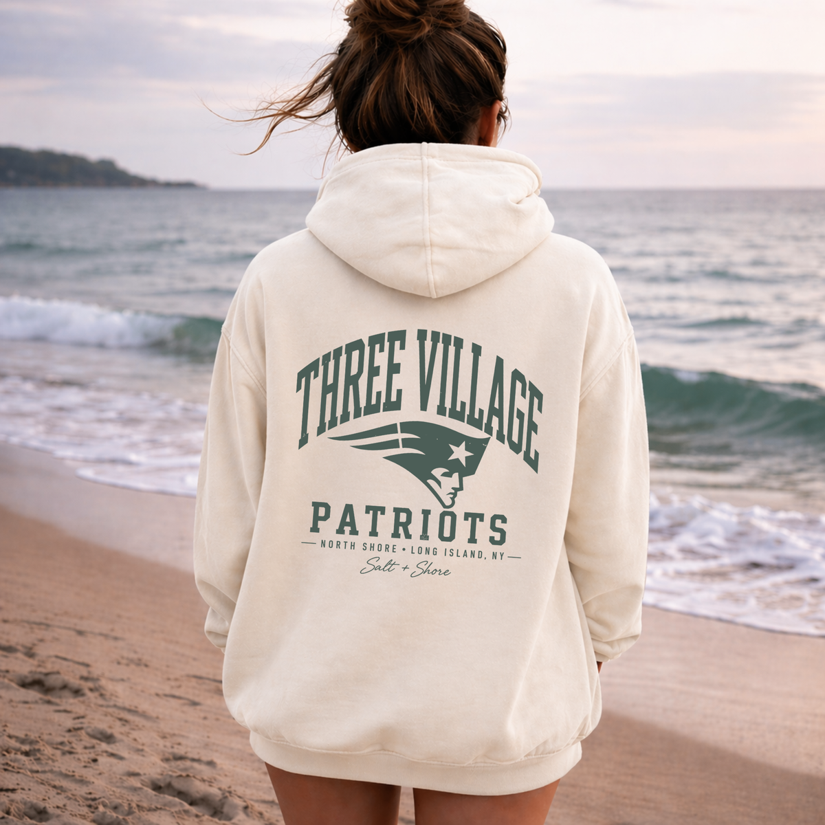 Three Village Varsity – Premium Garment-Dyed – Bone | Three Village | Salt + Shore