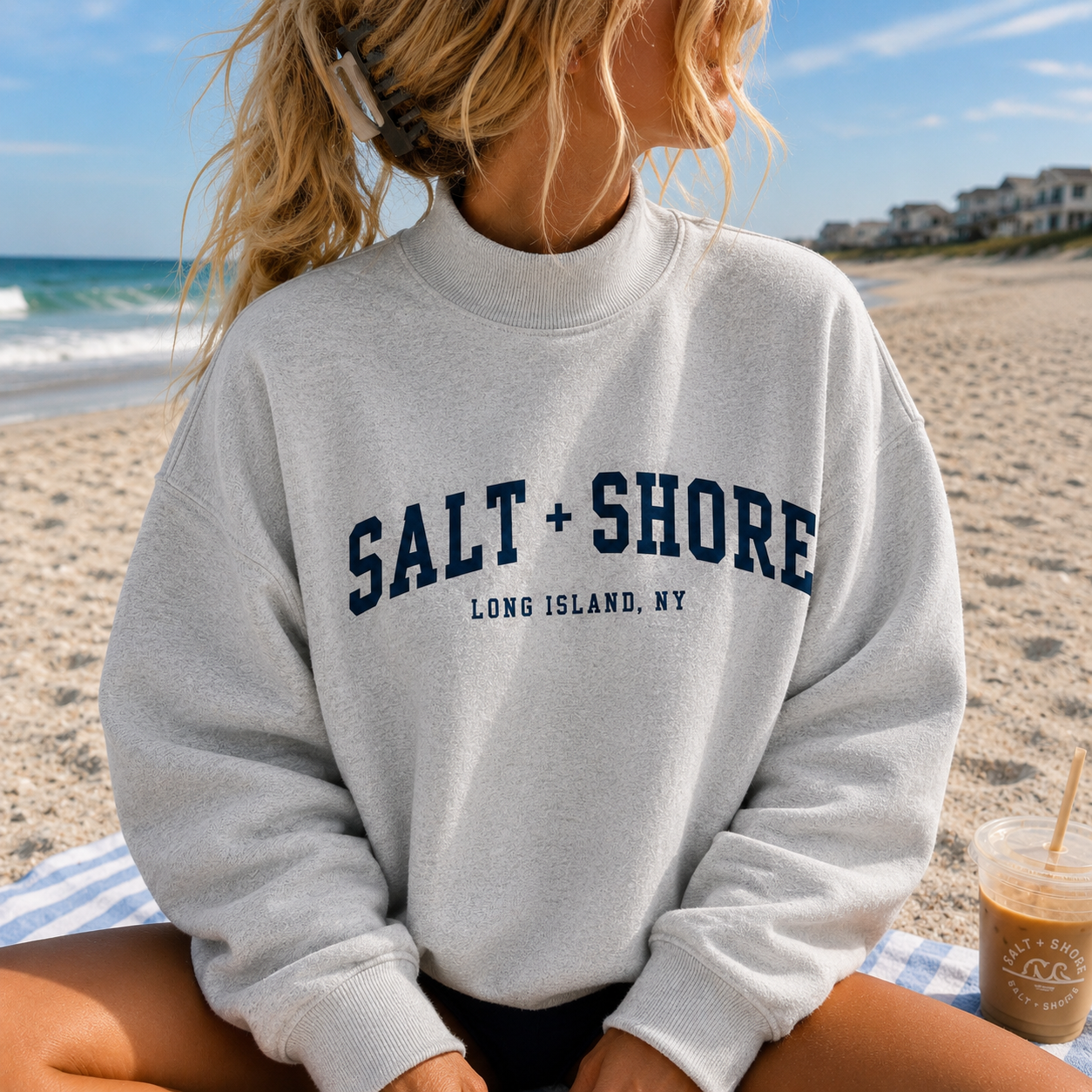 Salt + Shore – Premium Coastal Mock Neck | Salt + Shore
