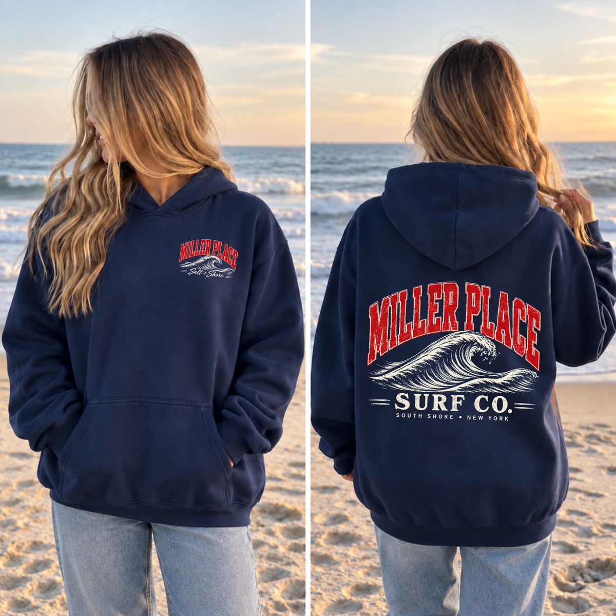 Miller Place Surf Co. – Classic Cotton – Navy | Miller Place | Salt + Shore