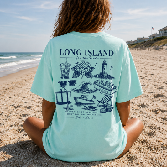 Long Island For The Locals – Premium Garment-Dyed – Coastal Mint | Salt + Shore