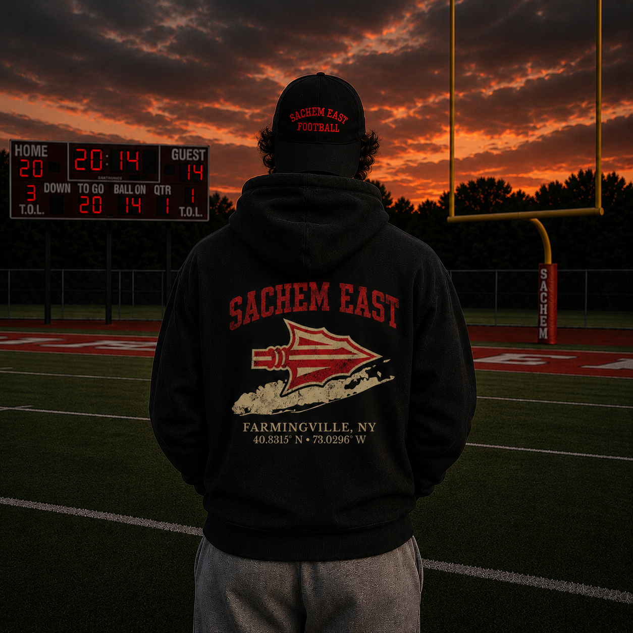 Sachem East – Classic Cotton – Black | Sachem East Football | Salt + Shore