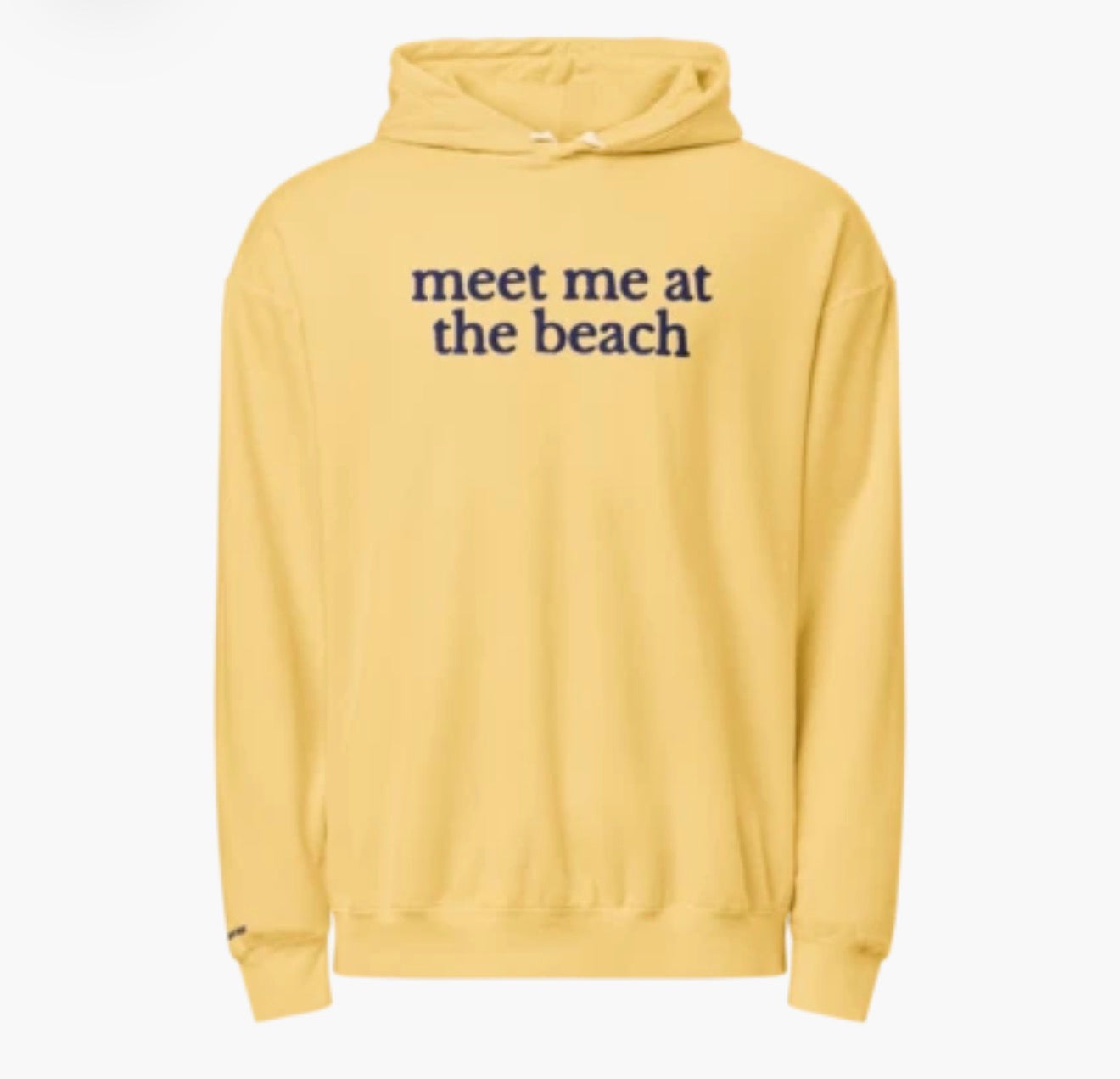 Embroidered Meet Me at the Beach – Premium Garment-Dyed – Sunwashed Butter | Salt + Shore