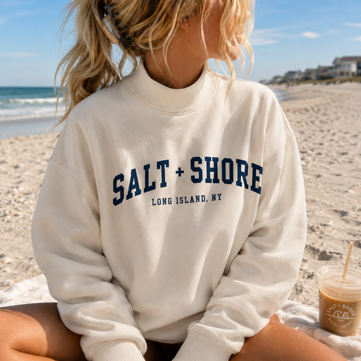 Salt + Shore – Premium Coastal Mock Neck | Salt + Shore