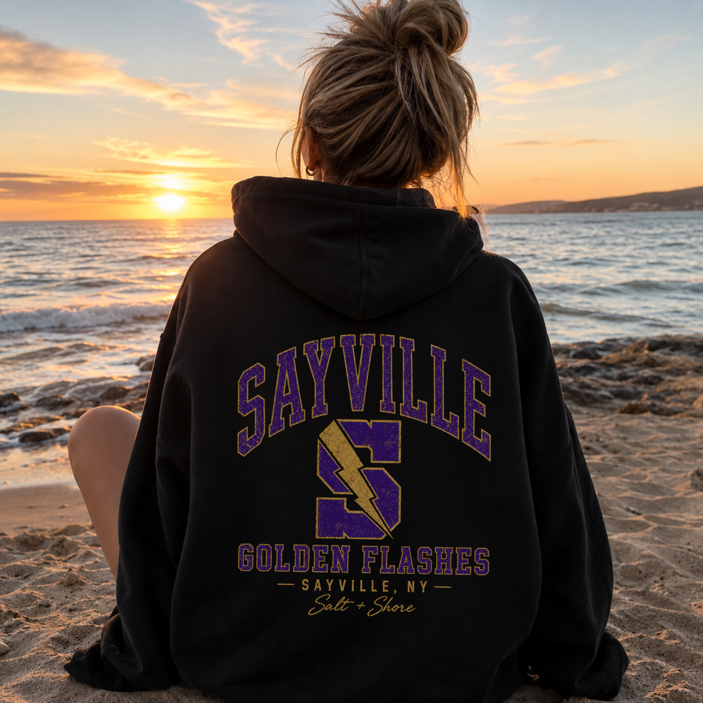 Sayville Varsity - Classic Cotton – Black | Sayville Cheer | Salt + Shore