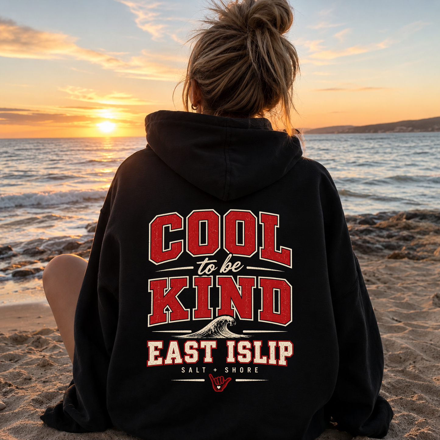 Cool to Be Kind  – Classic Cotton – Black | East Islip | Salt + Shore