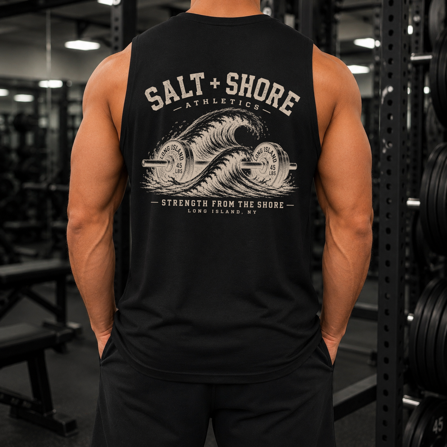 Heavy Tides Muscle Shirt – Black | Salt + Shore