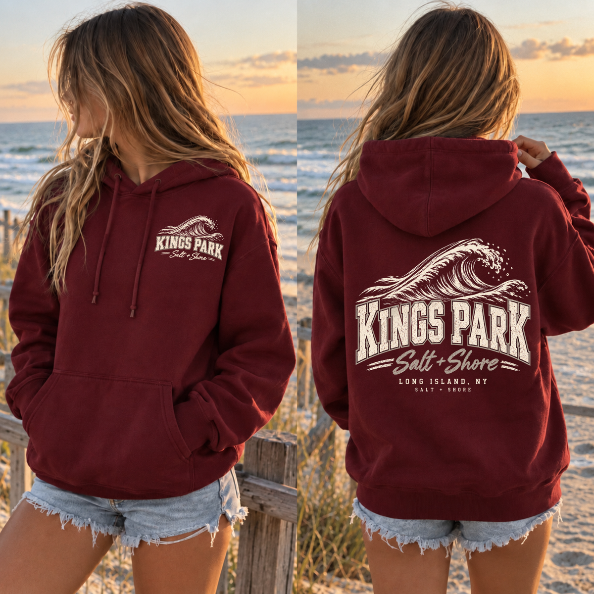 Kings Park Breaker – Classic Cotton – Harbor Maroon | Kings Park | Salt + Shore