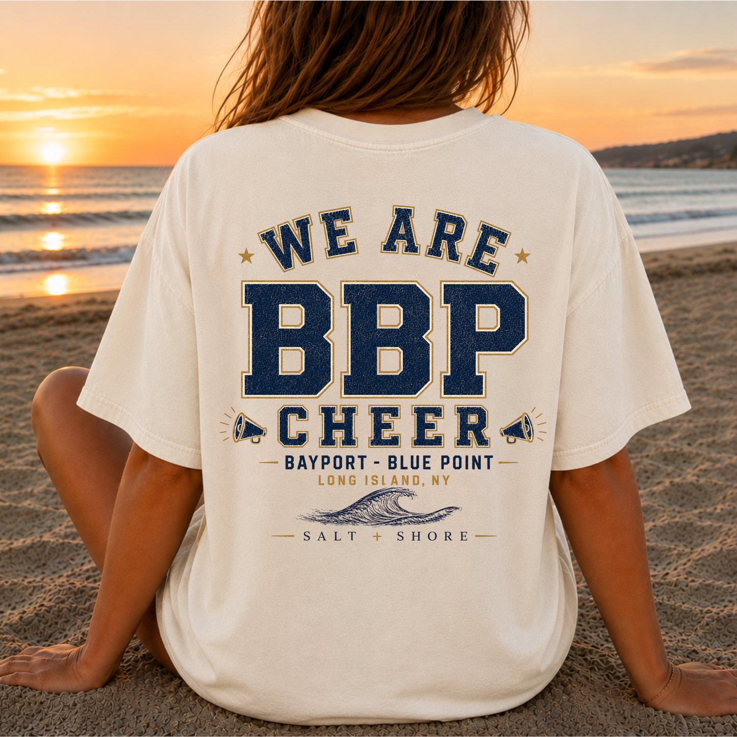 We Are BBP Cheer – Premium Garment-Dyed – Bone | BBP Phantoms | Salt + Shore