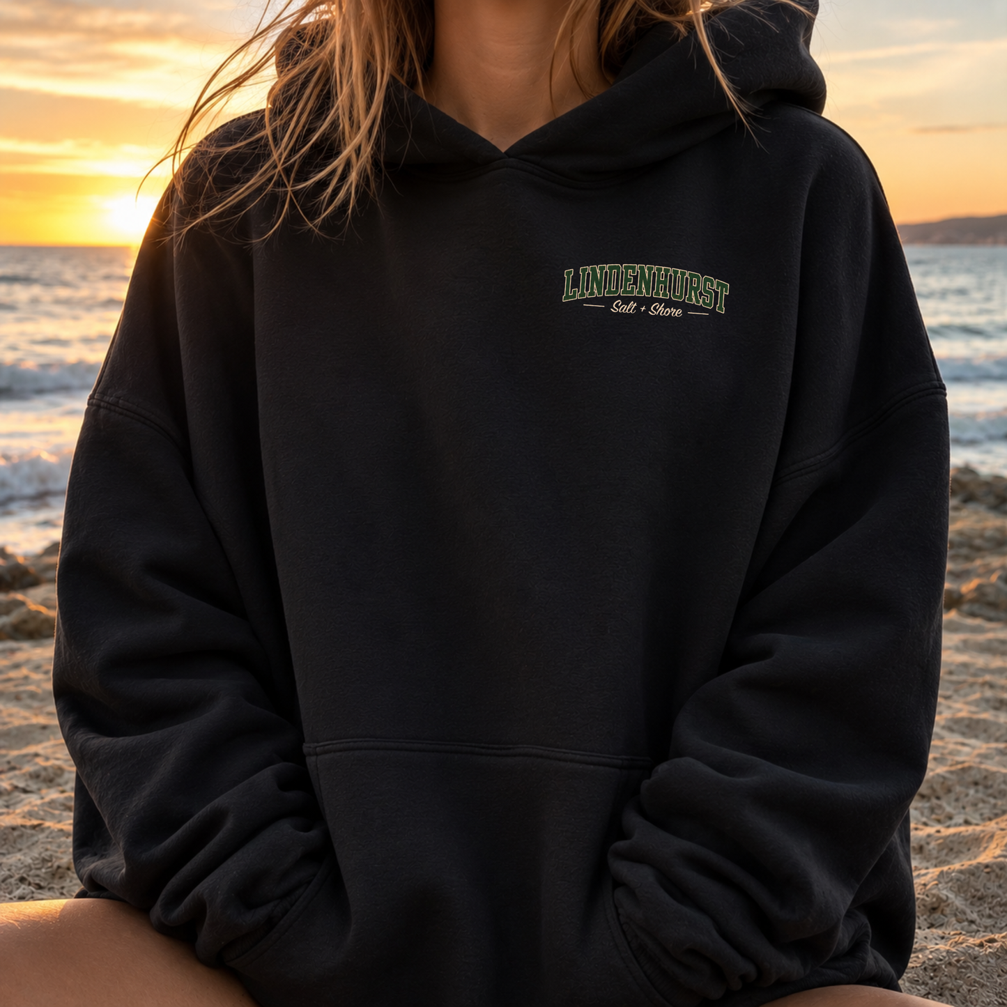 Bulldog Pride – Classic Cotton – Black | Lindenhurst Cheer | Salt + Shore