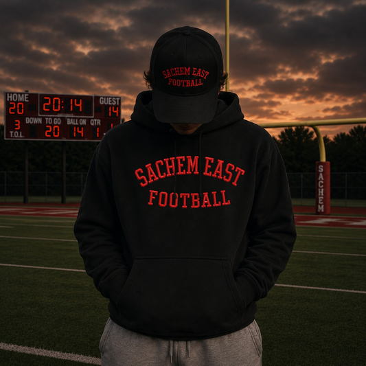 Sachem East Football Embroidered – Classic Cotton – Black | Sachem East Football | Salt + Shore