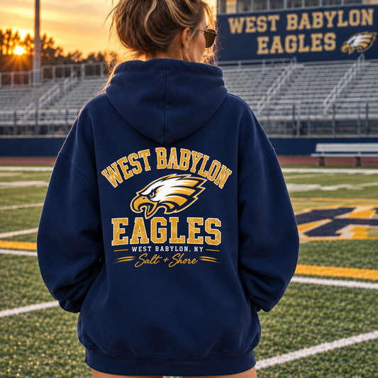 West Babylon Eagles – Classic Cotton – Navy | West Babylon Cheer | Salt + Shore