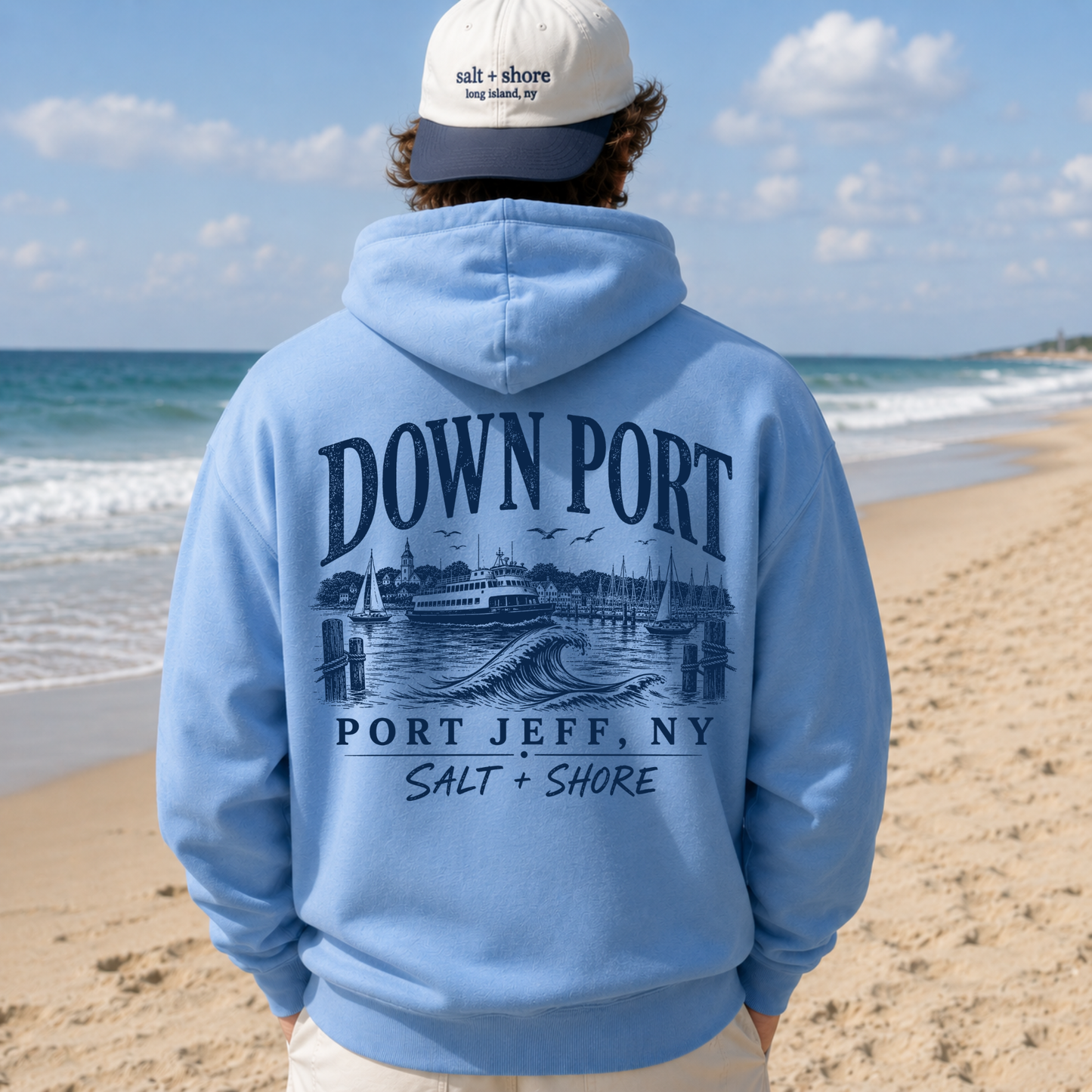 Port Jefferson Down Port – Classic Cotton – C. Blue | Salt + Shore