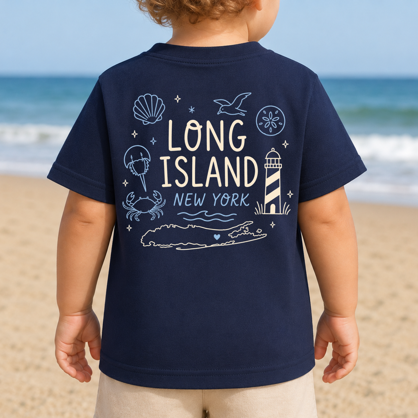 Little Long Islander - Toddler/Youth – Classic Cotton – Navy | Salt + Shore
