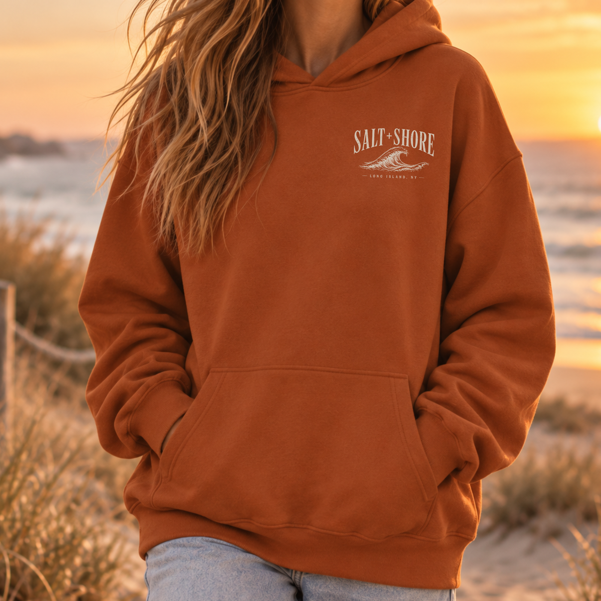 Long Island Wayfinder Hoodie  – Premium Garment-Dyed – Autumn Tide | Salt + Shore